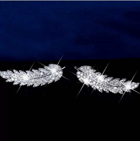 New Feather Stud Earrings - Picture 3 of 6